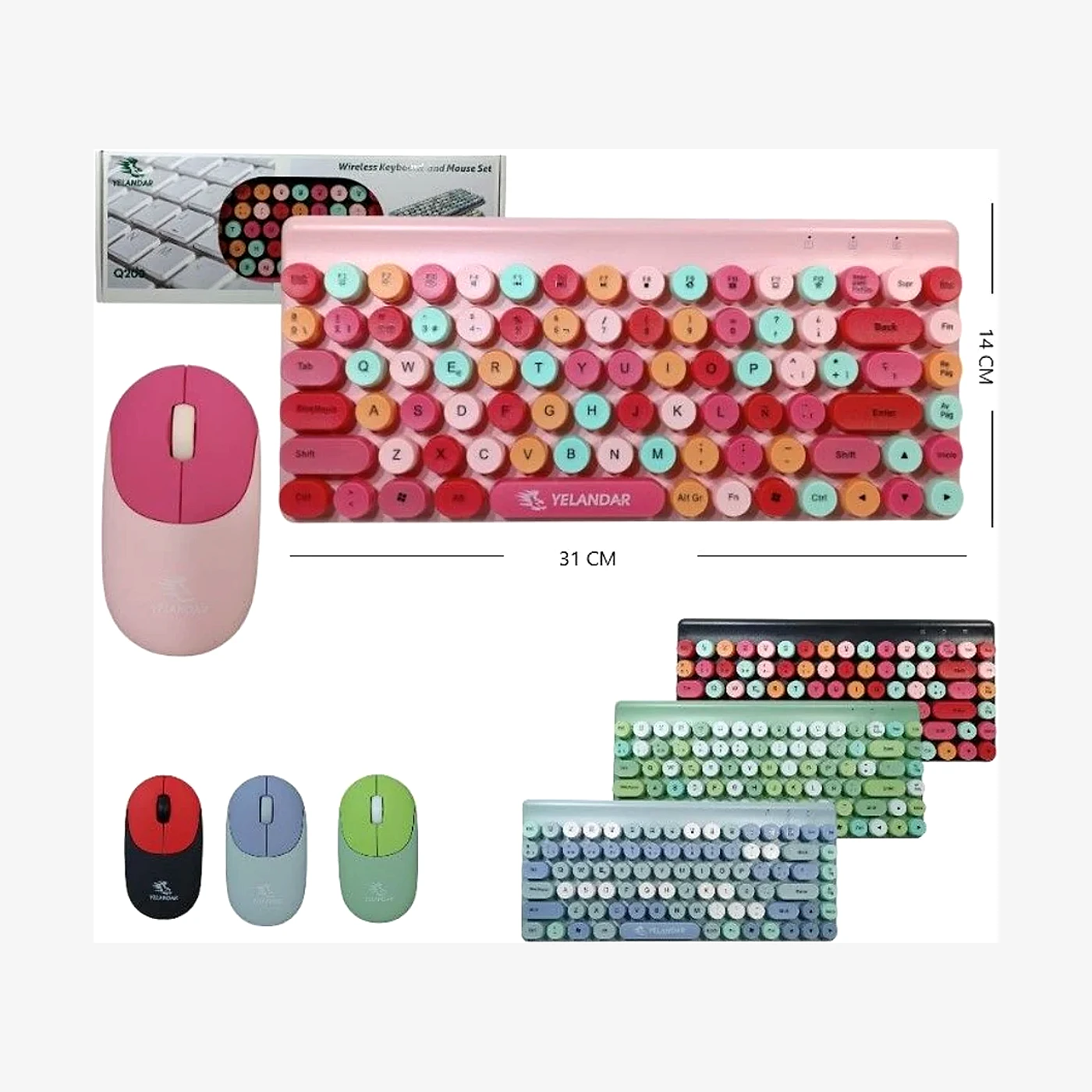 Teclado Y Mouse Yelandar Negro