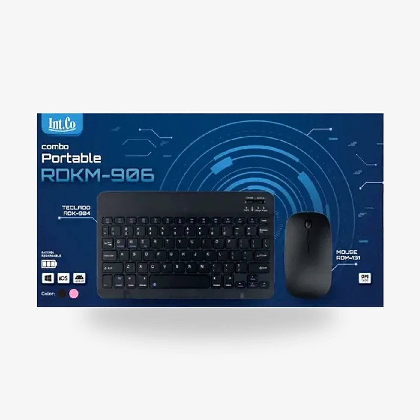 Combo Teclado Slim Int.co Inalambrico