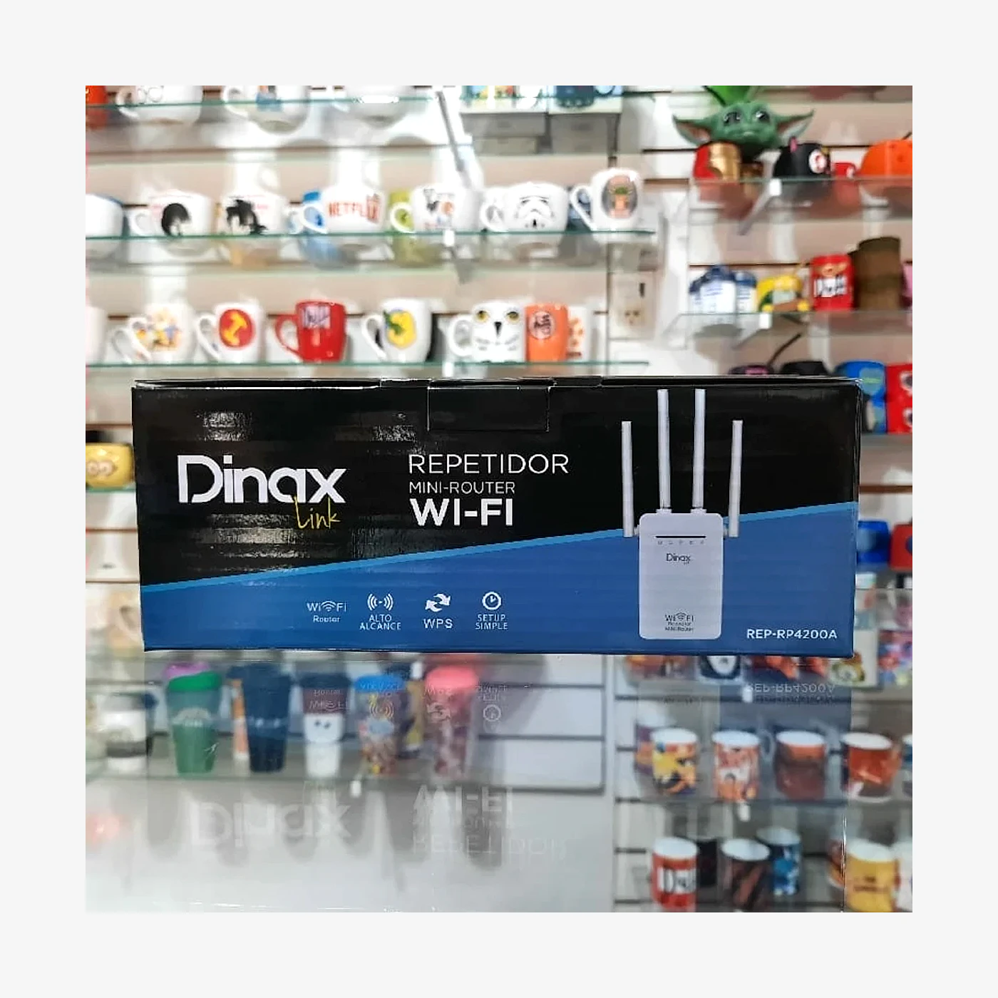 Repetidor WIFI 4 Antenas Dinax