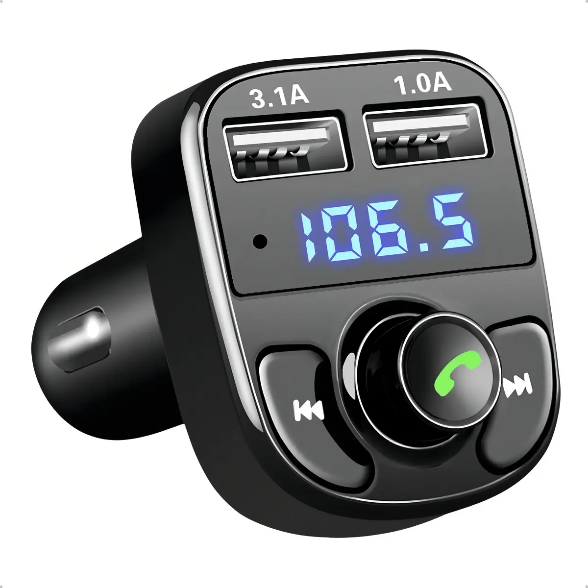 Cargador Transmisor Bluetooth FM 2 USB Pd 5.8 Solma