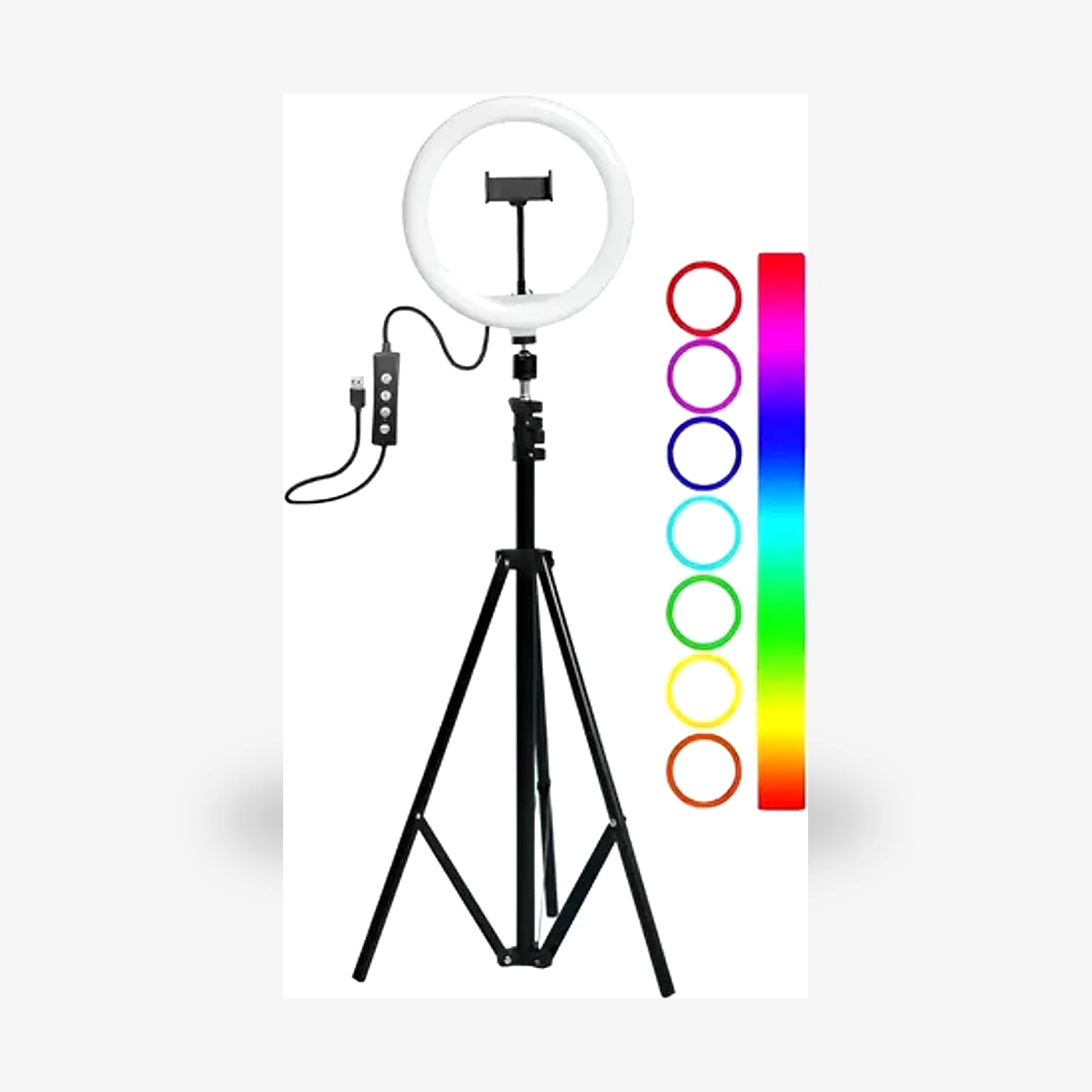 Aro LED 36CM RGB Con Tripode