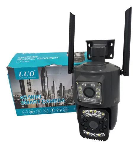 Camara De Seguridad Dual Cam Negra Luo