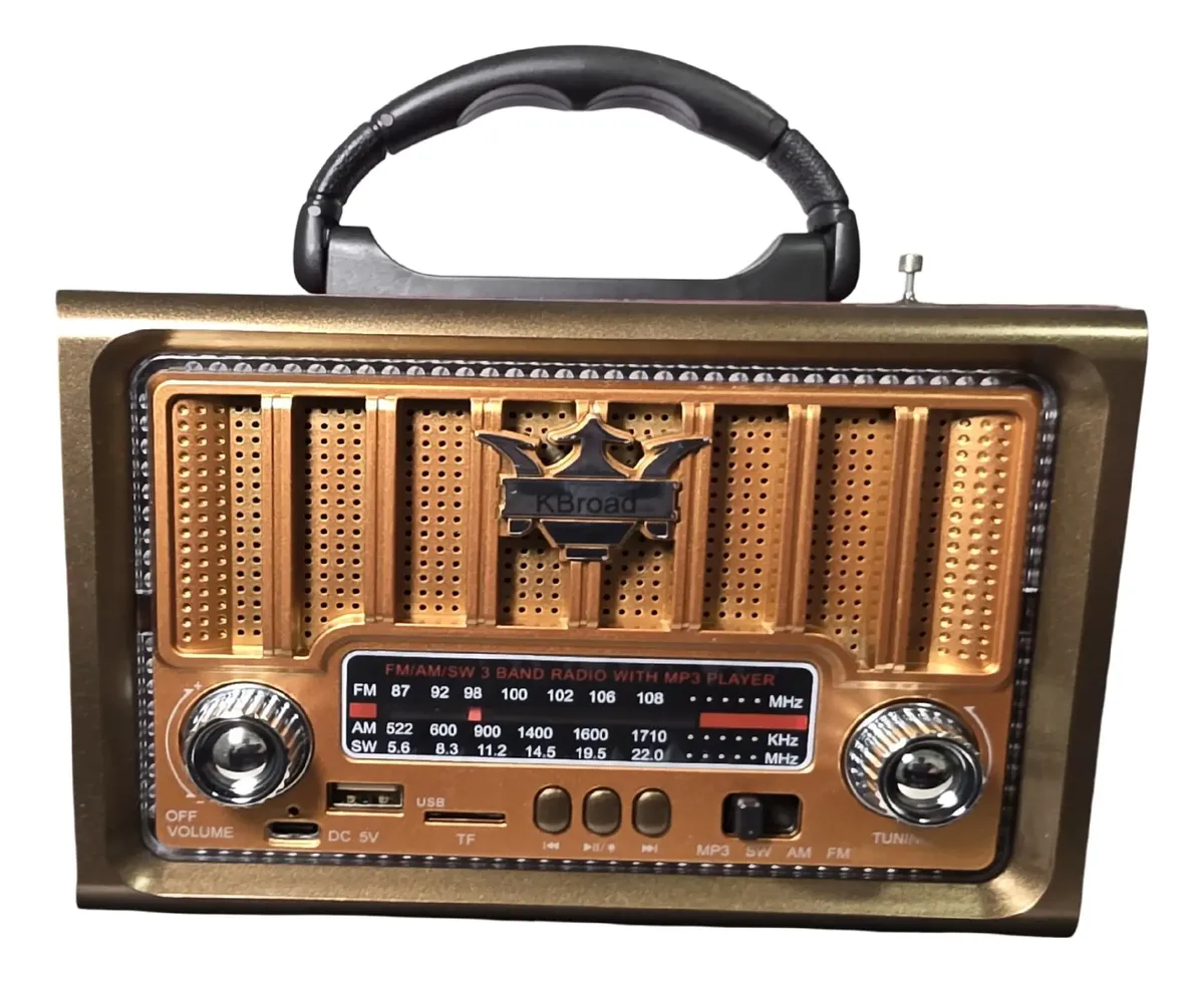 Mini Radio Retro Ksst Am FM Bluetooth Buscador Dial