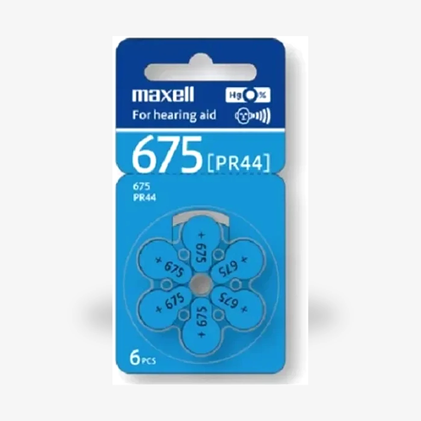 Pila Audifono 675 PR44 6PCS
