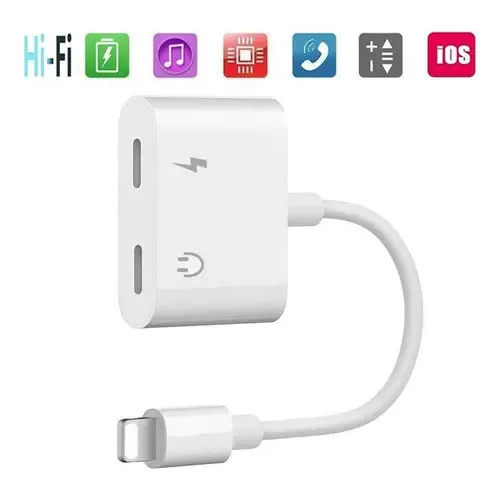 Adaptador Ligtning A 2 Lightning Cara Y Auricular