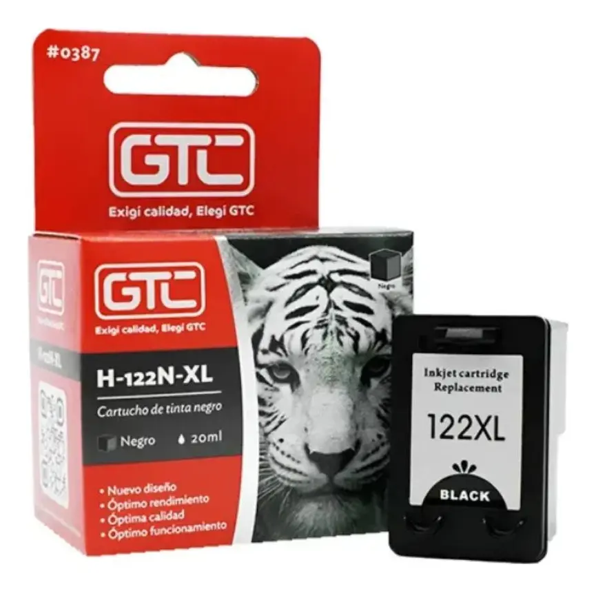 Cartucho De Tinta Gtc Negro 20ML