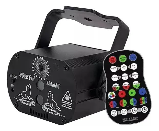Laser Multiefecto Rojo Verde Y LED Con Control Luo