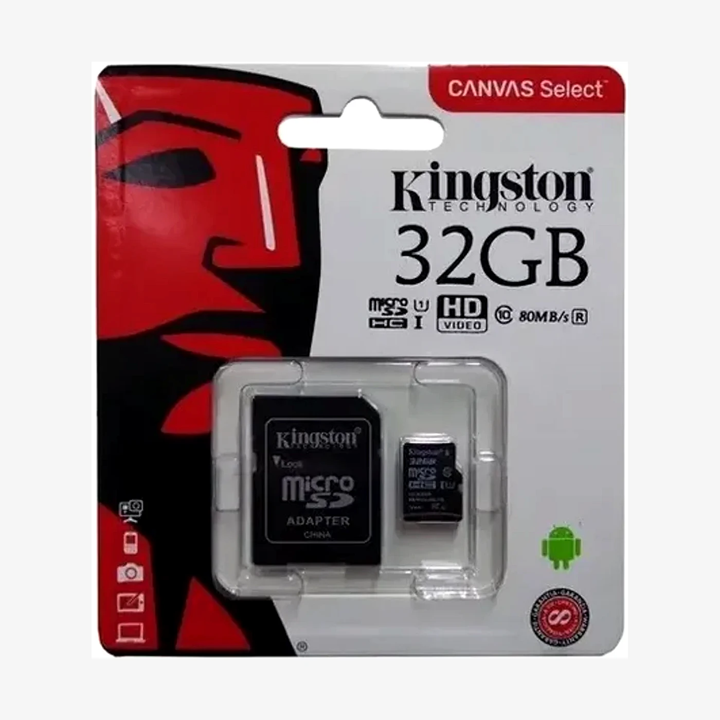 Tarjeta De Memoria Micro SD 32GB 100MB/S Canvas Select Plus