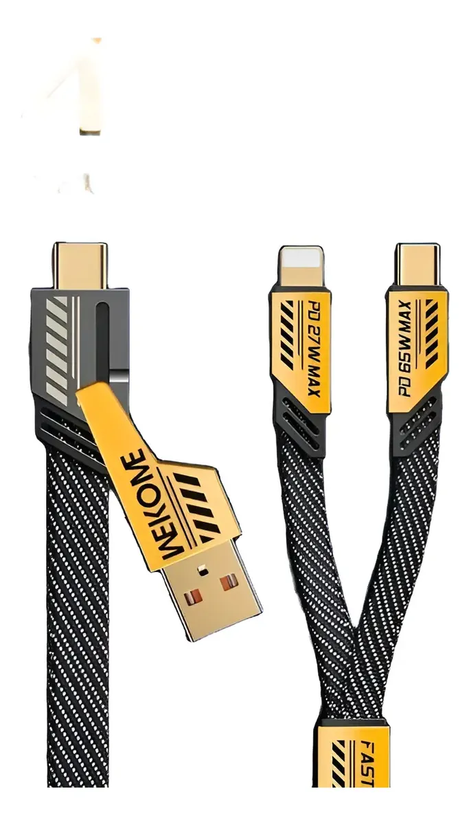 Cable Cargador 2 A 2 USB USB C A Lightning Tipo C 27W 65W