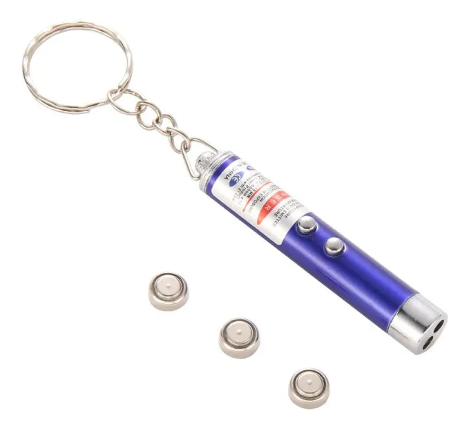 Laser Puntero Llavero 3 En 1 Ledlight