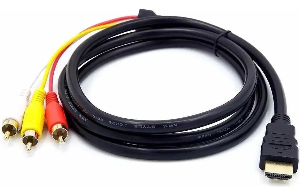 Cable HDMI Macho A 3 Rca Pasivo