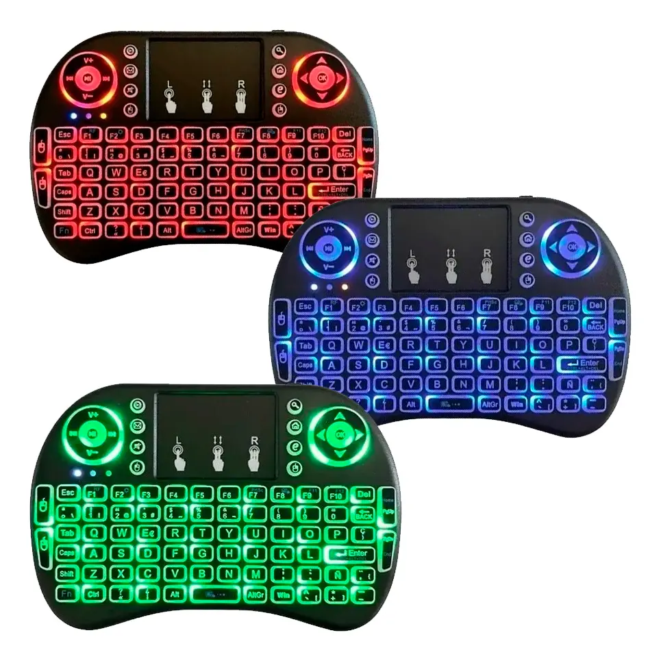 Teclado Inalambrico Bluetooth Para TV Mini Aoas Retroiluminado