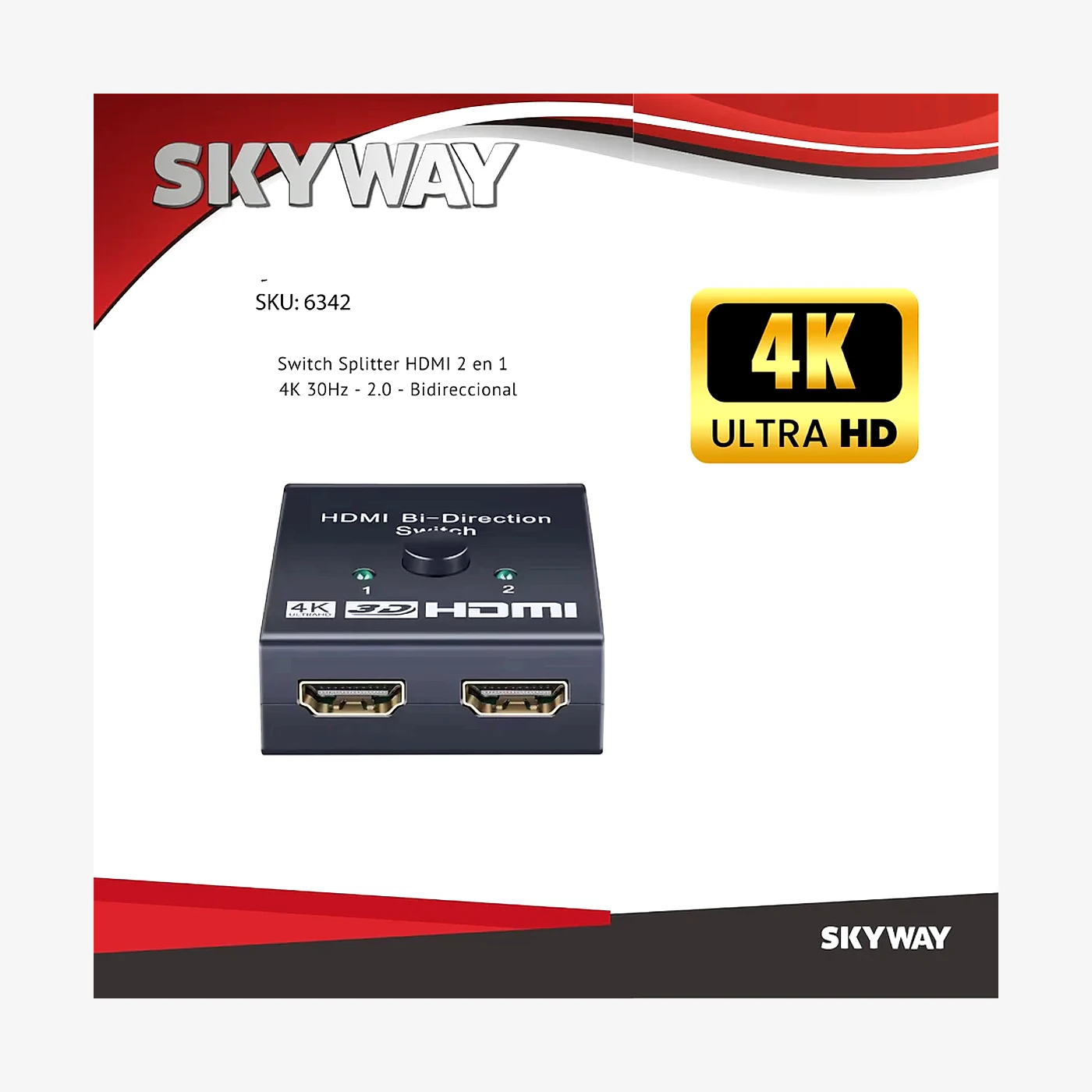 Switch / Spliter HDMI 2X1
