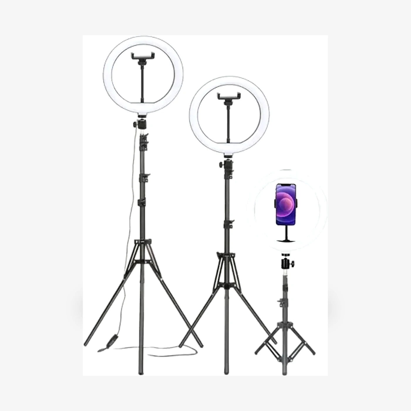 Tripode Portatil Recargable Ultra Liviano Con Control Extensible