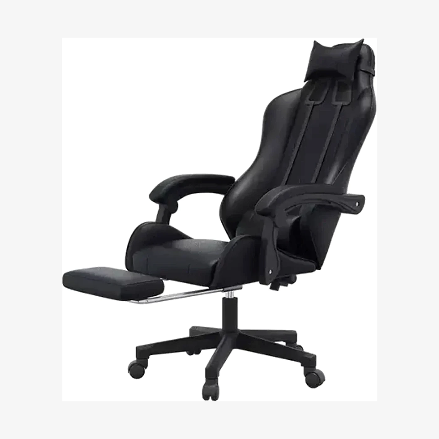 Silla Gamer Bultec Negra Ergonomica Con Apolla Pies